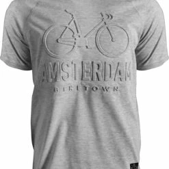 Hete verkoop โ๏ธ Fox Originals Biketown Amsterdam T-shirt Heren & Dames Katoen Grey Grijs Maat XXL ๐ฏ