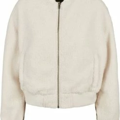 Nieuw 🔔 Urban Classics Bomber Jacket -M- Oversized Sherpa Creme 🛒
