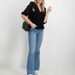 Beste Verkoop 🤩 ONLY ONLLONDON 3/4 RUFFLE TOP NOOS WVN Dames Top - Maat M ⭐ -dameskleding Verkoop 550x711 100