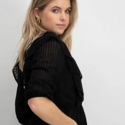 Beste Verkoop 🤩 ONLY ONLLONDON 3/4 RUFFLE TOP NOOS WVN Dames Top - Maat M ⭐ -dameskleding Verkoop 550x711 101