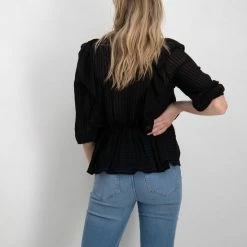 Beste Verkoop 🤩 ONLY ONLLONDON 3/4 RUFFLE TOP NOOS WVN Dames Top - Maat M ⭐ -dameskleding Verkoop 550x711 102