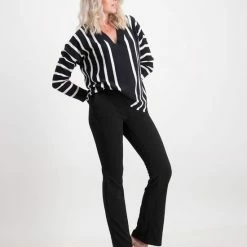Beste Verkoop 🛒 ONLY ONLROCKY MID FLARED PANT TLR Dames Broek - Maat L X L34 😍 -dameskleding Verkoop 550x711 49