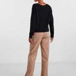 Beste Verkoop ⌛ Pieces PCELLEN LS KNIT CARDIGAN NOOS Dames Vest Zwart - Maat L 😉 -dameskleding Verkoop 550x712 13