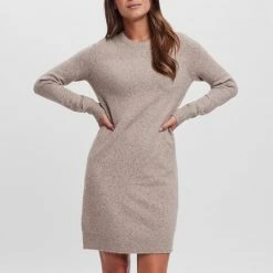Goedkoopste ✔️ VERO MODA VMDOFFY LS O-NECK 👗 DRESS GA NOOS Dames Jurk - Maat L 🤩 -dameskleding Verkoop 550x713 2