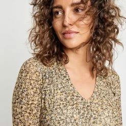 Goedkoop 😉 TAIFUN Dames Maxi-jurk Van Zachte Mesh Black Gemustert-46 😀 -dameskleding Verkoop 550x715 3