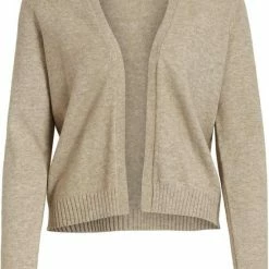 Kopen 🛒 VILA Viril Short L/s Knit Cardigan-noos 14060800 Natural Melange ⌛