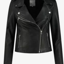 Beste Verkoop 🎉 Goosecraft Julia Biker - Maat M - Zwart 🤩 -dameskleding Verkoop 550x721 1