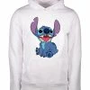 Aanbiedingen 💯 DISNEY STITCH HOODIE/TRUI WIT UNISEX GILDAN SMALL ⌛