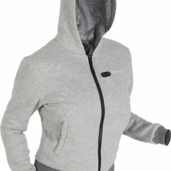 Flash-uitverkoop 👍 BERTSCHAT Verwarmde Hoodie - Vrouwen | Verwarmd Vest | Dual Heating | Grijs | Incl. Twee Powerbanks | S 🤩