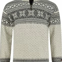 Beste Verkoop ๐ John Brilliant Trui Van 100% Pure Nieuwe Noorse Wol, Ecru โจ