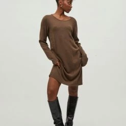 Hete verkoop 🤩 VILA VIRIL L/S KNIT 👗 DRESS - NOOS Dames Jurk - Maat L 💯