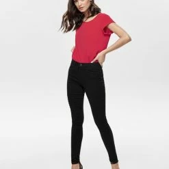 Promo 💯 ONLY ONLVIC S/S SOLID TOP NOOS WVN Dames Top- Maat 40 🧨 -dameskleding Verkoop 550x732 54