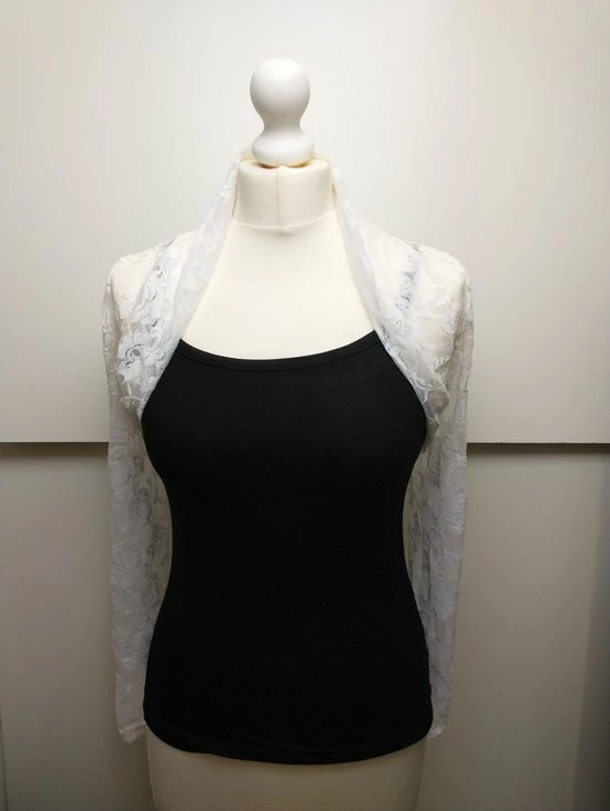 Beste deal π Merkloos Dames Kanten Banned Bolero Top Lynn Met Lange Mouwen Wit Maat S π 1 Beste deal π Merkloos Dames Kanten Banned Bolero Top Lynn Met Lange Mouwen Wit Maat S π