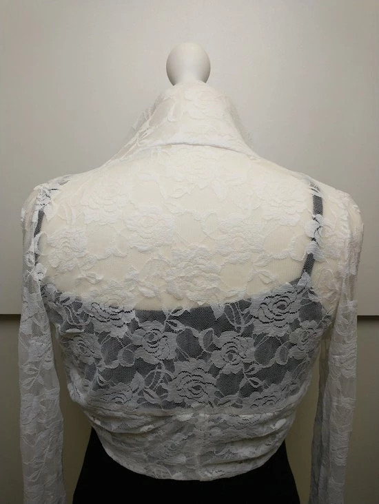 Beste deal π Merkloos Dames Kanten Banned Bolero Top Lynn Met Lange Mouwen Wit Maat S π 2 Beste deal π Merkloos Dames Kanten Banned Bolero Top Lynn Met Lange Mouwen Wit Maat S π - Afbeelding 2