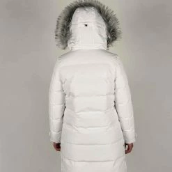 Beste Pirce 🥰 BJØRNSON FRIDA Winterparka Dames - Winddicht - Waterafstotend - Gewatteerd Gevoerd - Capuchon - Warm - Outdoor Damesjas - Rits Zakken - Winterjas - Maat 42 - Wit ❤️ -dameskleding Verkoop 550x732 80