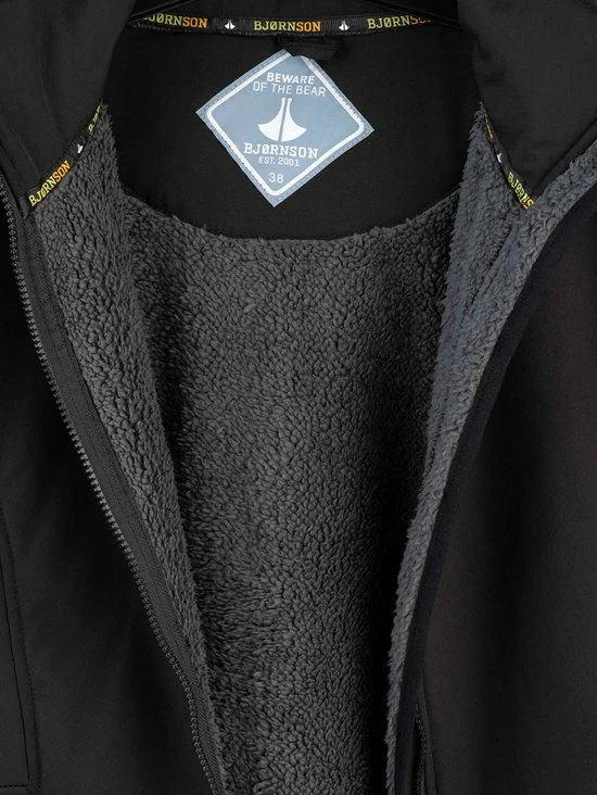 Begroting 💯 BJØRNSON Signe Softshell Winterjas Parka Dames - Teddy - Maat 36 - Zwart ⌛ 11 Begroting 💯 BJØRNSON Signe Softshell Winterjas Parka Dames - Teddy - Maat 36 - Zwart ⌛ - Afbeelding 11