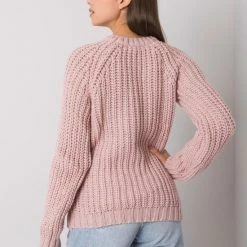 Gloednieuw 🎉 Merkloos Roze Dames Grof Gebreide Sweater / Trui One Size 😉 -dameskleding Verkoop 550x733 186