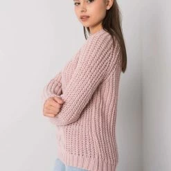 Gloednieuw 🎉 Merkloos Roze Dames Grof Gebreide Sweater / Trui One Size 😉 -dameskleding Verkoop 550x733 187