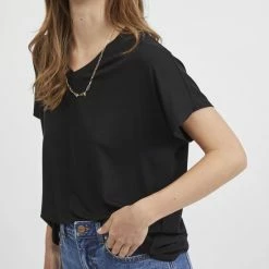 Coupon 👏 VILA VIBELIS V-NECK S/S TOP/SU - NOOS Dames T-shirt - Maat XL 😍 -dameskleding Verkoop 550x733 290