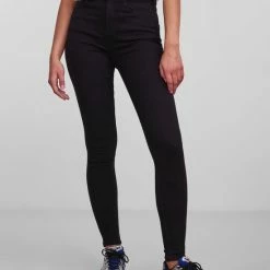 Gloednieuw 👏 PIECES PCHIGHFIVE FLEX BLACK SKN JNS-VI/NOOS Dames 👖 Jeans - Maat L 🌟