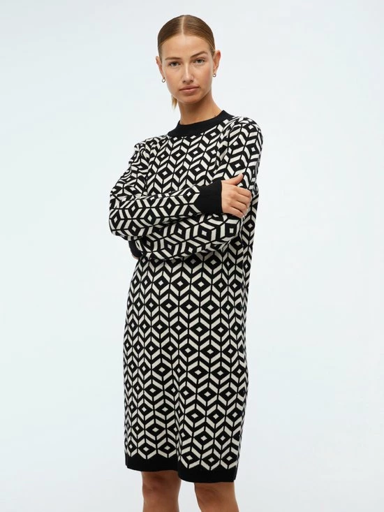 Korting 🎁 OBJECT OBJTHESS L/S JACQUARD KNIT 👗 DRESS Dames Jurk - Maat XL 🥰 1 Korting 🎁 OBJECT OBJTHESS L/S JACQUARD KNIT 👗 DRESS Dames Jurk - Maat XL 🥰