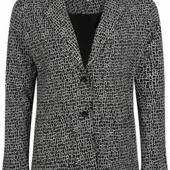 Gloednieuw ⌛ Zoso Blazer Tessa Printed Blazer 224 Black/offwhite Dames Maat - L 🔥