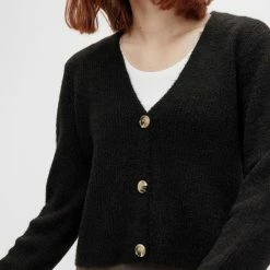 Beste Verkoop ⌛ Pieces PCELLEN LS KNIT CARDIGAN NOOS Dames Vest Zwart - Maat L 😉 -dameskleding Verkoop 550x733 507