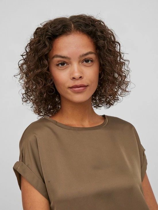 Korting ๐ Vila VIELLETTE SS SATIN TOP - Crocodilee Brown โญ 5 Korting ๐ Vila VIELLETTE SS SATIN TOP - Crocodilee Brown โญ - Afbeelding 5