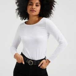 Groothandel 😀 WE Fashion Dames T-shirt Van Biologisch Katoen - Maat S 👍 -dameskleding Verkoop 550x733 647