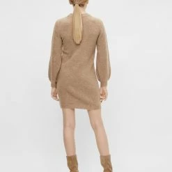 Groothandel ⭐ OBJECT OBJEVE NONSIA L/S KNIT 👗 DRESS NOOS Dames Jurk - Maat L 🤩 -dameskleding Verkoop 550x733 656