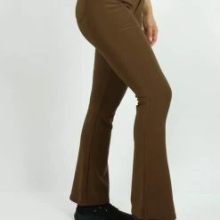 Uitgang ✔️ Merkloos Dames Flair Tregging Nina L/XL - Bruin - Luxe & Comfort - Hoge Taille 😍 -dameskleding Verkoop 550x733 693