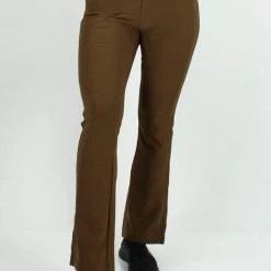 Uitgang ✔️ Merkloos Dames Flair Tregging Nina L/XL - Bruin - Luxe & Comfort - Hoge Taille 😍 -dameskleding Verkoop 550x733 694