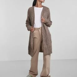 Gloednieuw ✨ PIECES PCELLEN LS LONG KNIT CARDIGAN NOOS BC Dames Vest - Maat M 😍 -dameskleding Verkoop 550x733 719