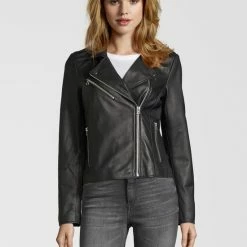 Beste Verkoop 🎉 Goosecraft Julia Biker - Maat M - Zwart 🤩 -dameskleding Verkoop 550x734 4