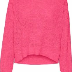 Top 10 ❤️ VERO MODA VMSADIE LS O-NECK ROUNDED HEM BLOUSE BF Dames Trui - Maat XL 🔥