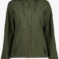 Goedkoopste π Kjelvik Gevoerde Dames Softshell Jas - Groen - Maat XL - Winddicht - Ademend Materiaal β
