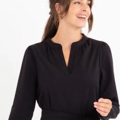 Beste Pirce 👍 Zwarte Tuniek Van Je M'appelle - Dames - Travelstof - Maat M - 6 Maten Beschikbaar 🌟 -dameskleding Verkoop 550x745 1