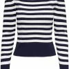 Flash-uitverkoop ⭐ Only Trui Onlsally L/s Puff Pullover Knt Noos 15251029 Maritime Blue Dames Maat - S 🎉