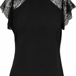 Top 10 🎁 ONLY OLMKRISTINE S/S LACE TOP WVN Dames Top - Maat M 🔥