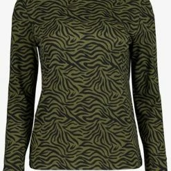 Promo 😍 TwoDay Dames Top Met Zebraprint - Groen - Maat XL ❤️