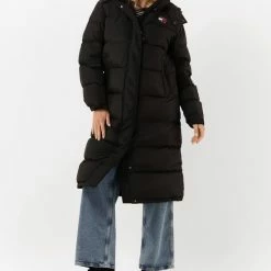 Beste Verkoop 😀 Tommy 👖 Jeans - Dames Jas Winter Alaska Long Puffer Jacket - Zwart - Maat L 🔥 -dameskleding Verkoop 550x763 8