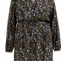 Goedkoopste 💯 WE Fashion Dames Overhemdjurk Met Dessin - Curve 🛒