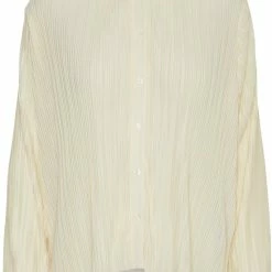 Beste Pirce ๐ Vero Moda VMSUTTON L/S PLEATED ๐ SHIRT SB6 CP Dames Blouse Tofu - Maat XL ๐ฏ