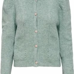 Korting ๐ Only Vest Onlmarli Life L/s Cardigan Cc Knt 15259638 Blue Surf/w Melange Dames Maat - L ๐