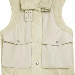 Groothandel 🛒 YW YEHWANG Teddy Body Warmer | Teddy Gilet | Beige | Winter | Fashion 😉