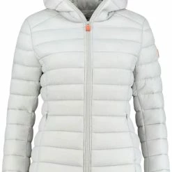 Hete verkoop 👍 Save The Duck Dames Daisy Jas Lichtgrijs Maat XL 👏