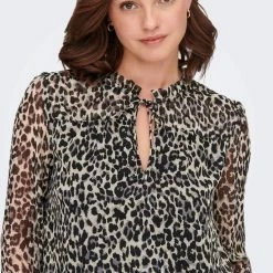 Gloednieuw 🎉 ONLY ONLDITSY L/S BLOUSE WVN NOOS Dames T-shirt - Maat M 👍 -dameskleding Verkoop 550x777 16