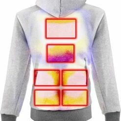 Flash-uitverkoop 👍 BERTSCHAT Verwarmde Hoodie - Vrouwen | Verwarmd Vest | Dual Heating | Grijs | Incl. Twee Powerbanks | S 🤩 -dameskleding Verkoop 550x777 23
