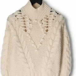 Beste Pirce 🔥 Object Alison Knit L/s Pullover Truien & Vesten - Beige 😉 -dameskleding Verkoop 550x778 4