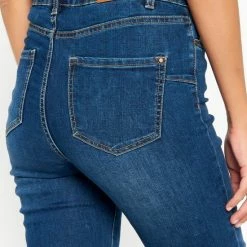 Beste deal 🔔 LOLALIZA Slim Fit 👖 Jeans - Donker Blauw - Maat 44 🥰 -dameskleding Verkoop 550x780 15
